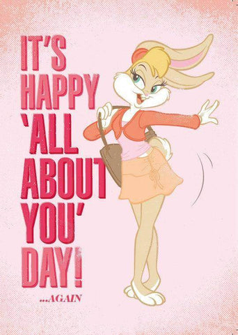 Lola Bunny Birthday Card, Official Product an Official Danilo Promotions Product