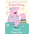 'Loveliest Mum' Mother's Day Personalised Card by Peppa Pig an Official Peppa Pig Product