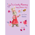 'Lovely Mummy' Mothers Day Personalised Card by Peter Rabbit an Official Peter Rabbit Product