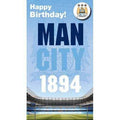 Manchester City Happy Birthday Badged Card an Official Manchester City FC Product