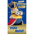 Minion Movie Dad Birthday Card an Official Despicable Me Product