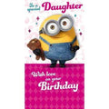 Minion Movie Daughter Birthday Card an Official Despicable Me Product