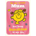 Miss Sunshine Mothers Day Personalised Card by Mr. Men & Little Miss an Official Mr Men and Little Miss Product