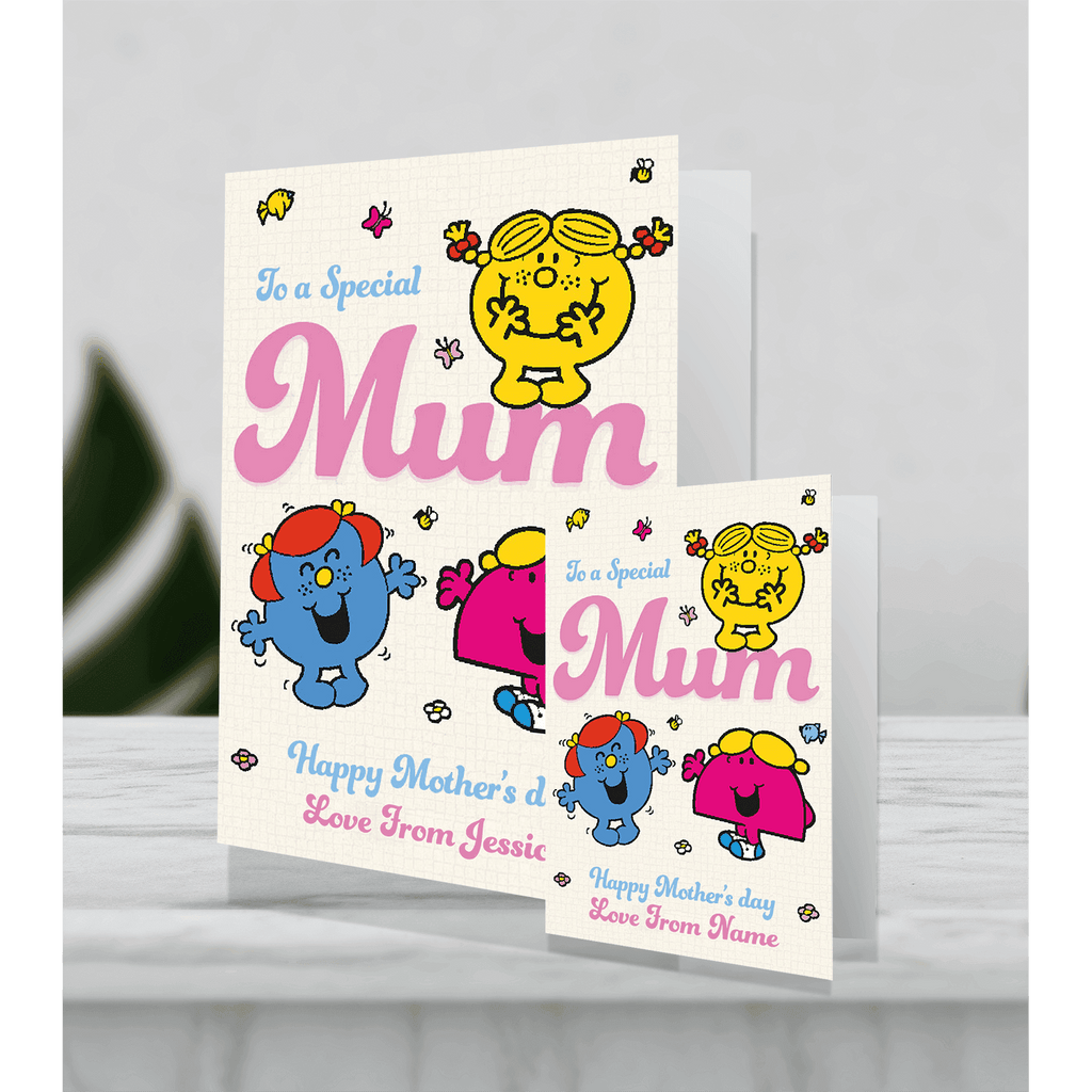 Mother's Day Personalised Giant Card by Little Miss an Official Mr Men and Little Miss Product