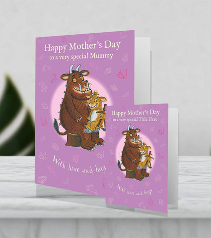 Mother's Day Personalised Giant Card by the Gruffalo an Official The Gruffalo Product