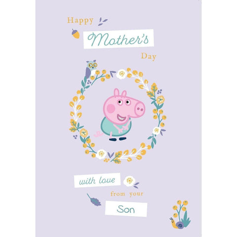 Mothers Day Personalised Card by Peppa Pig an Official Peppa Pig Product