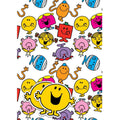 Mr Men & Little Miss Birthday Wrapping Paper 2 SHEET 2 TAG, Officially Licensed Product an Official Mr. Men Product