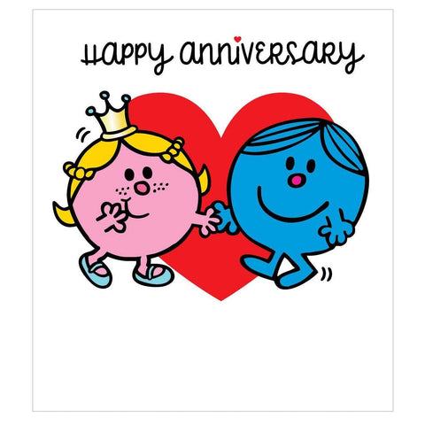 Mr. Men and Little Miss Official Happy Anniversary Card an Official Mr Men and Little Miss Product