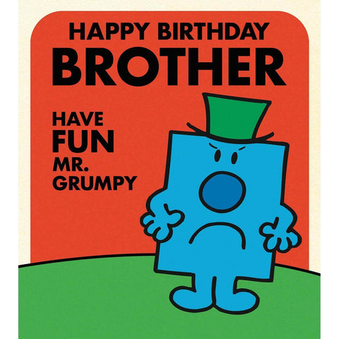 Mr Men Birthday Card For Brother, Officially Licensed Product an Official Mr. Men Product