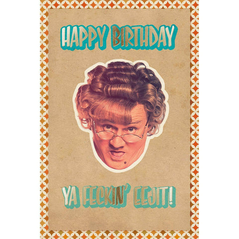 Mrs Brown's Boys Birthday Card, Officially Licensed Product an Official Mrs Brown's Boys Product
