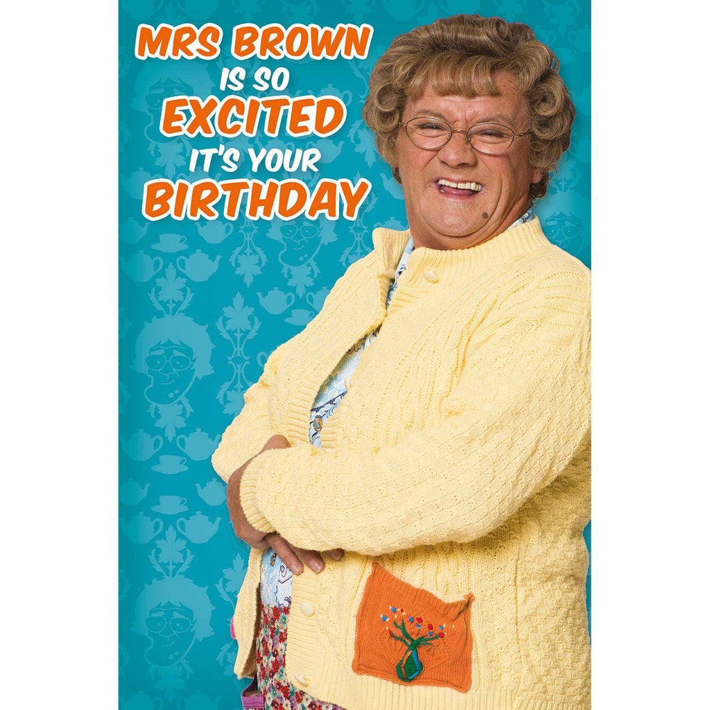 Mrs Brown's Boys Birthday Card, Officially Licensed Product an Official Mrs Brown's Boys Product