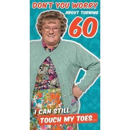 Mrs Brown's Boys Happy 60th Birthday Card an Official Mrs Brown Boys Product