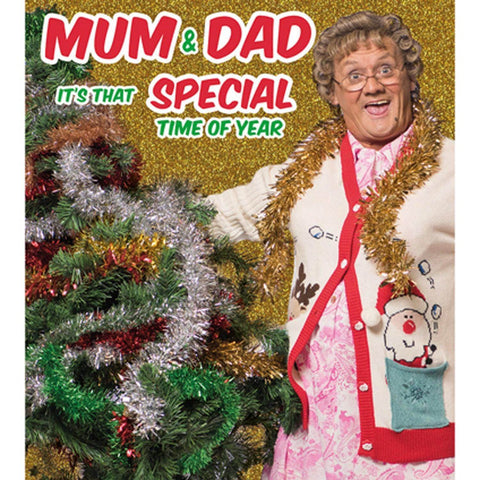 Mrs Brown's Boys Mum & Dad Christmas Card an Official Mrs Brown Boys Product