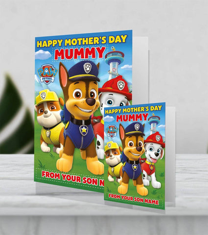 'Mummy' Mother's Day Personalised Giant Card by Paw Patrol an Official Paw Patrol Product
