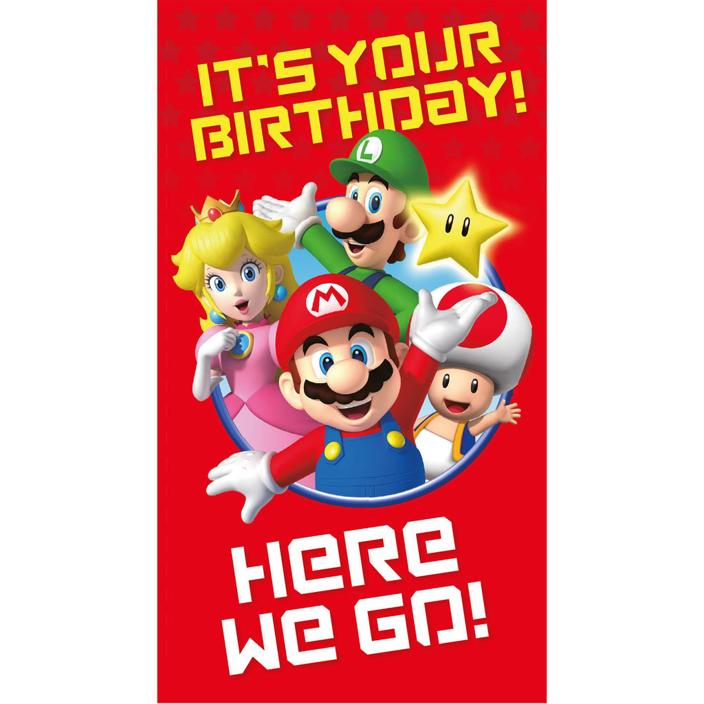 Super Mario Bros Birthday Card