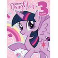 My Little Pony Age 3 A4 Birthday Card an Official My Little Pony Product