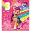 My Little Pony Birthday Card Age 3, Officially Licensed Product an Official My Little Pony Product