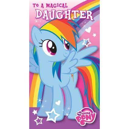 My Little Pony Daughter Birthday Card an Official My Little Pony Product