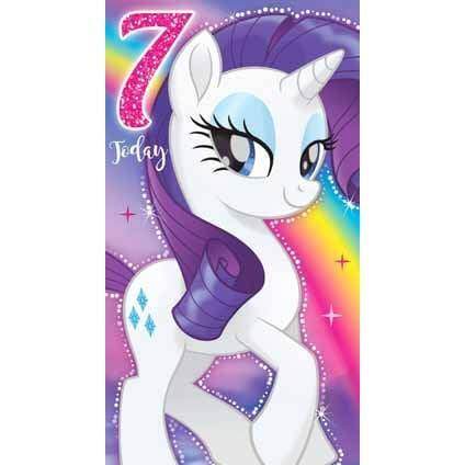 My Little Pony Movie Age 7 Birthday Card an Official My Little Pony Product