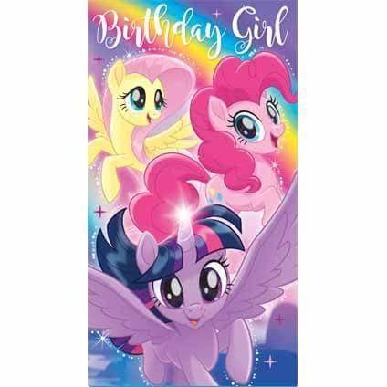 My Little Pony Movie Birthday Girl Birthday Card an Official My Little Pony Product
