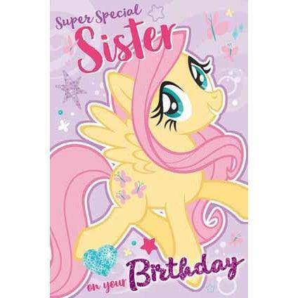 My Little Pony Sister Birthday Card - Fluttershy an Official My Little Pony Product