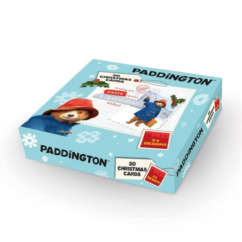 Paddington Bear Christmas Multipack of 20 Cards an Official Paddington Bear Product