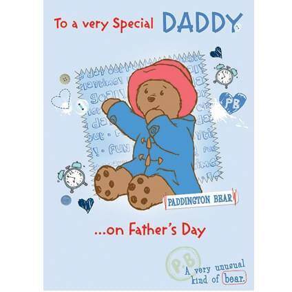 Paddington Bear Father's Day Card an Official Paddington Bear Product