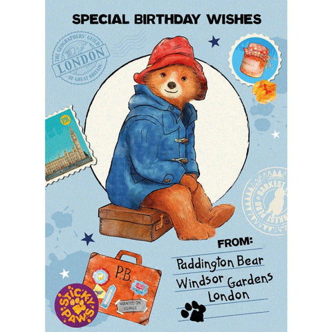 Paddington Birthday Card an Official Paddington Bear Product
