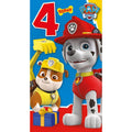 Paw Patrol Age 4 Birthday Card an Official Paw Patrol Product