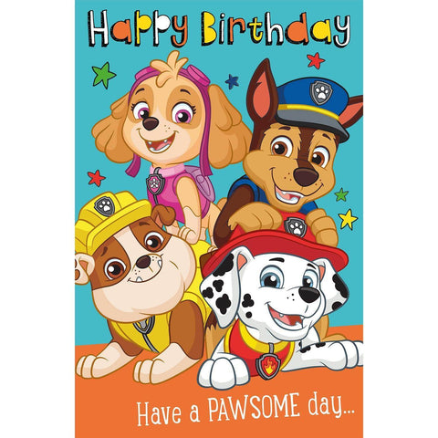 Paw Patrol Birthday Card, Officially Licensed Product an Official Paw Patrol Product