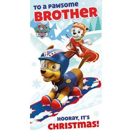 Paw Patrol Brother Christmas Card an Official Paw Patrol Product