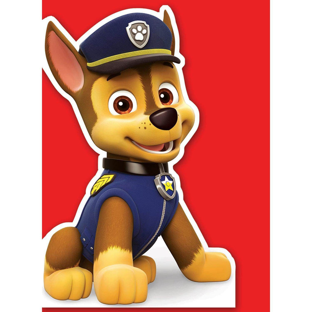 Paw Patrol Chase Die-Cut Card an Official Paw Patrol Product