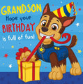Paw Patrol Grandson Birthday Card, Grandson Hope Your Birthday Is Full of Fun! an Official Paw Patrol Product
