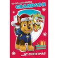 Paw Patrol Grandson Christmas Card