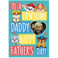 Paw Patrol Personalised Photo Upload Father's Day Card an Official Paw Patrol Product