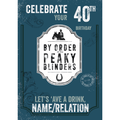 Peaky Blinders Age and Name Birthday Card an Official Danilo Promotions Product