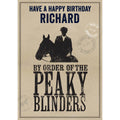 Peaky Blinders Any Name Personalised Birthday Card an Official Peaky Blinders Product