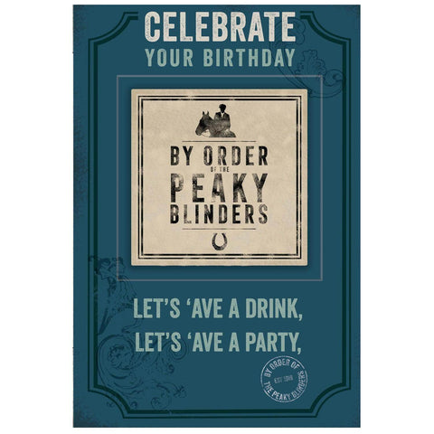 Peaky Blinders Birthday Card & Beer Mat an Official Peaky Blinders Product