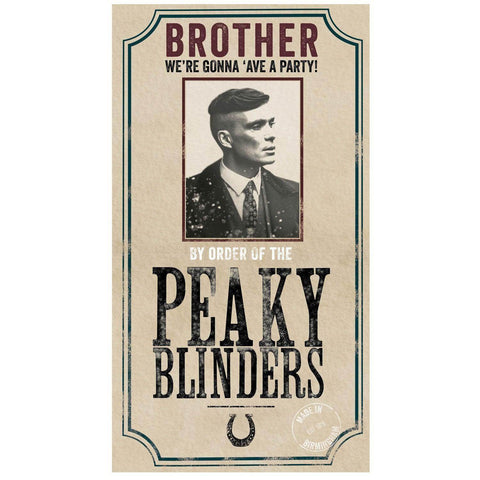 Peaky Blinders Brother Birthday Card an Official Peaky Blinders Product