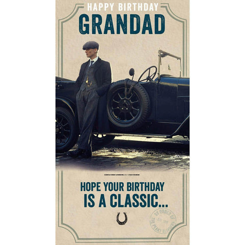 Peaky Blinders Grandad Birthday Card an Official Peaky Blinders Product