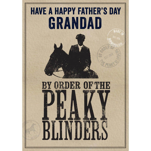 Peaky Blinders Personalised Any Relation Father's Day Card an Official Peaky Blinders Product