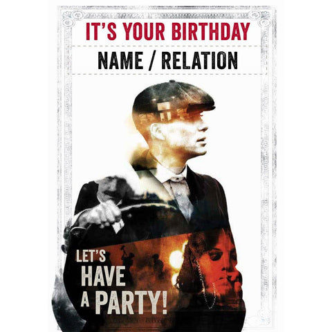 Peaky Blinders Personalised Its Your Birthday Card an Official Danilo Promotions Product