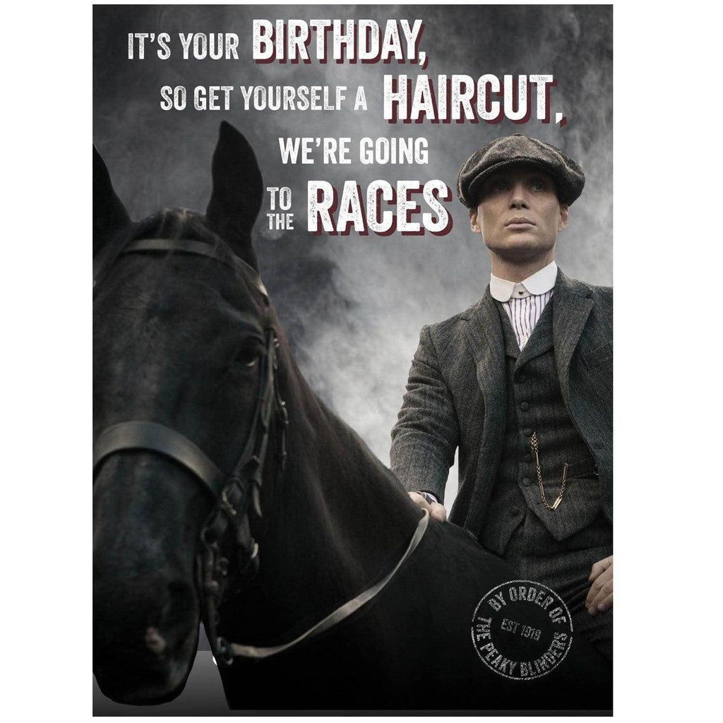 Peaky Blinders Races Birthday Card an Official Peaky Blinders Product