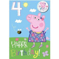Peppa Pig 4-Year-Old Birthday Card & Badge an Official Peppa Pig Product