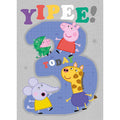 Peppa Pig Age 3 Birthday Card an Official Peppa Pig Product