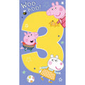Peppa Pig Age 3 Birthday Card, Woohoo! an Official Peppa Pig Product