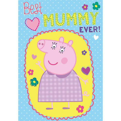 Peppa Pig Best Mummy Ever Birthday Card an Official Peppa Pig Product