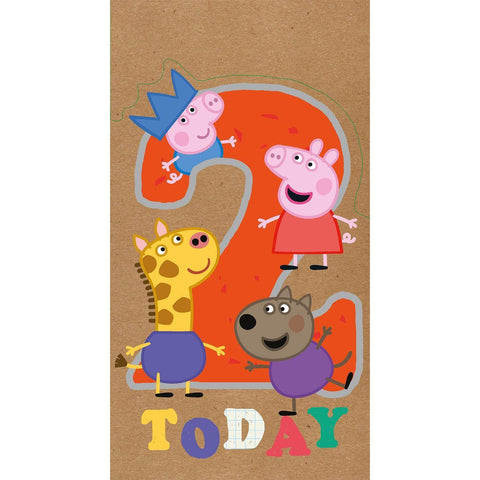 Peppa Pig Birthday Card, 2 Years Old an Official Peppa Pig Product