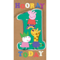 Peppa Pig Birthday Card, Age 1 Hooray Today an Official Peppa Pig Product