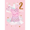 Peppa Pig Birthday Card Age 2, Officially Licensed Product an Official Peppa Pig Product